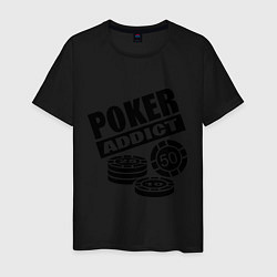 Мужская футболка Poker addict