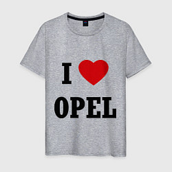 Мужская футболка I love Opel