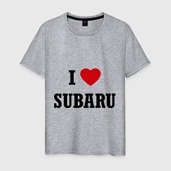 Мужская футболка I love Subaru