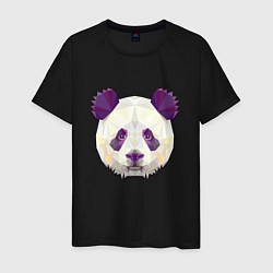 Мужская футболка Полигональная панда