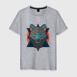 Мужская футболка Этно волк