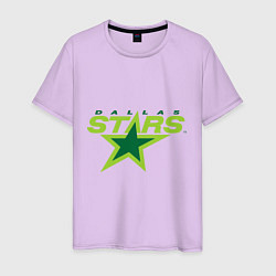 Футболка хлопковая мужская Dallas Stars цвета лаванда — фото 1