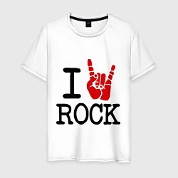 Мужская футболка I love rock