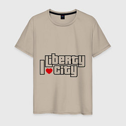 Мужская футболка I love Liberty city