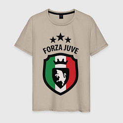 Футболка хлопковая мужская Forza Juventus цвета миндальный — фото 1