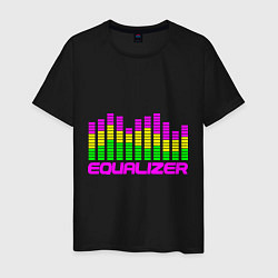 Футболка хлопковая мужская Equalizer, цвет: черный