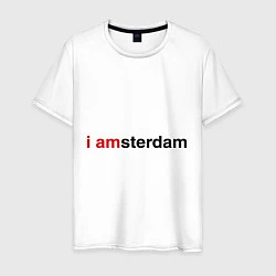 Мужская футболка I amsterdam