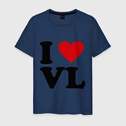 Мужская футболка I love VL