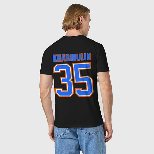 Мужская футболка Edmonton Oilers: Khabibulin 35 / Черный – фото 4