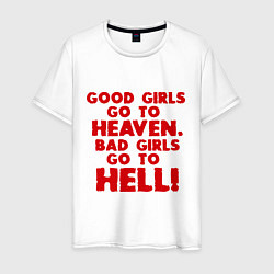 Мужская футболка Good girls go to heaven