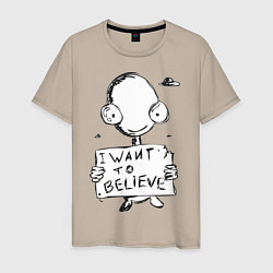 Мужская футболка I want to believe