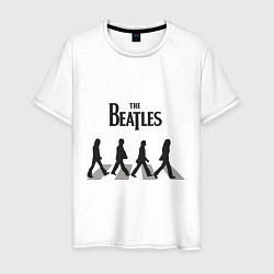 Футболка хлопковая мужская The Beatles: Abbey Road, цвет: белый