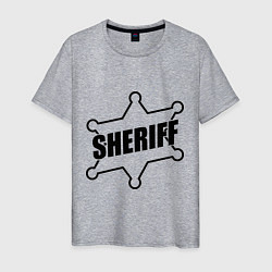 Футболка хлопковая мужская Sheriff, цвет: меланж