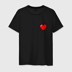 Мужская футболка Пиксельное сердце