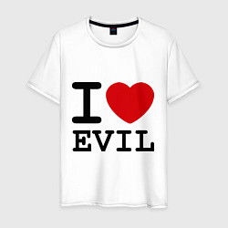 Мужская футболка I love evil