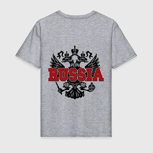 Мужская футболка Kickboxing Russia / Меланж – фото 2