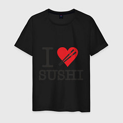 Мужская футболка I love sushi