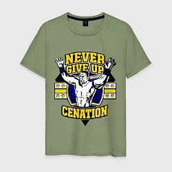 Мужская футболка Never Give Up: Cenation