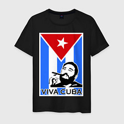 Мужская футболка Fidel: Viva, Cuba!