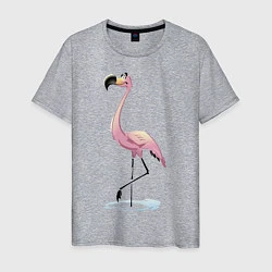 Мужская футболка Гордый фламинго