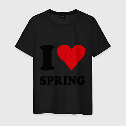 Мужская футболка I love spring - Я люблю весну