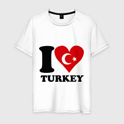 Мужская футболка I love turkey