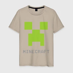 Мужская футболка Minecraft logo grey