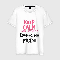 Мужская футболка Keep Calm & Listen Depeche Mode
