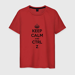 Мужская футболка Keep Calm & Ctrl + Z