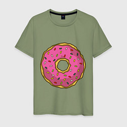 Мужская футболка Сладкий пончик