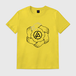 Футболка хлопковая мужская Linkin Park: Brotherhood, цвет: желтый
