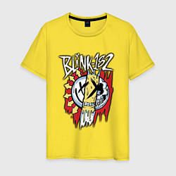 Футболка хлопковая мужская Blink-182: Mixed Up, цвет: желтый