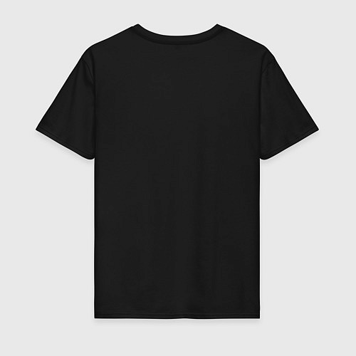 Мужская футболка Белка с орехом / Черный – фото 2