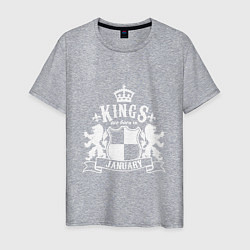 Мужская футболка Kings are born in January
