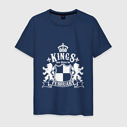 Мужская футболка Kings are born in February