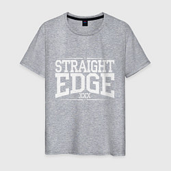 Мужская футболка Straight edge xxx