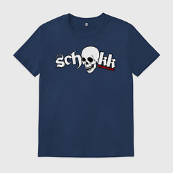 Футболка хлопковая мужская Schokk, цвет: тёмно-синий