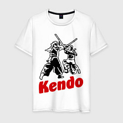 Мужская футболка Kendo fencing