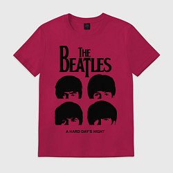 Футболка хлопковая мужская A Hard Days Night, цвет: маджента