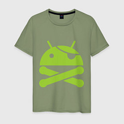 Мужская футболка Android super user