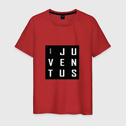 Футболка хлопковая мужская Juventus FC: Black Collection, цвет: красный