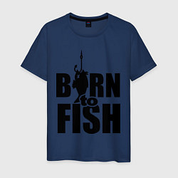 Мужская футболка Born to fish