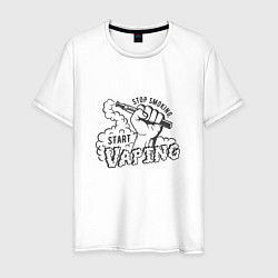 Мужская футболка Stop smoking, start vaping