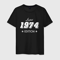 Футболка хлопковая мужская Limited Edition 1974, цвет: черный