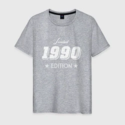 Футболка хлопковая мужская Limited Edition 1990, цвет: меланж