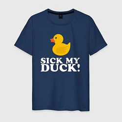 Мужская футболка Sick my duck!