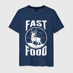 Мужская футболка FAST FOOD олень в прицеле