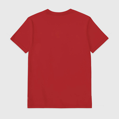 Мужская футболка FAST FOOD олень в прицеле / Красный – фото 2