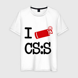 Мужская футболка I love CS:S