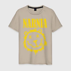 Футболка хлопковая мужская Narnia, цвет: миндальный